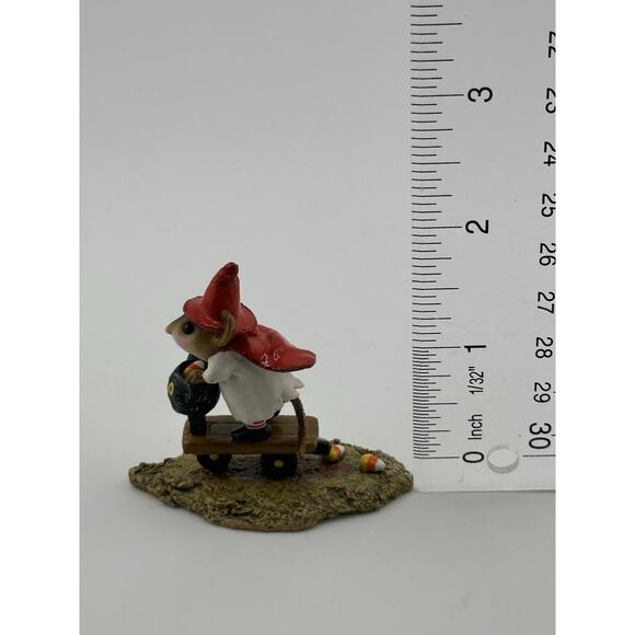 Wee Forest Folk "Scooting w/the Loot" 2003 M-296 Halloween D Petersen Retired - Picture 8 of 8